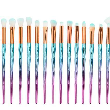 15 pcs diamond make up brush